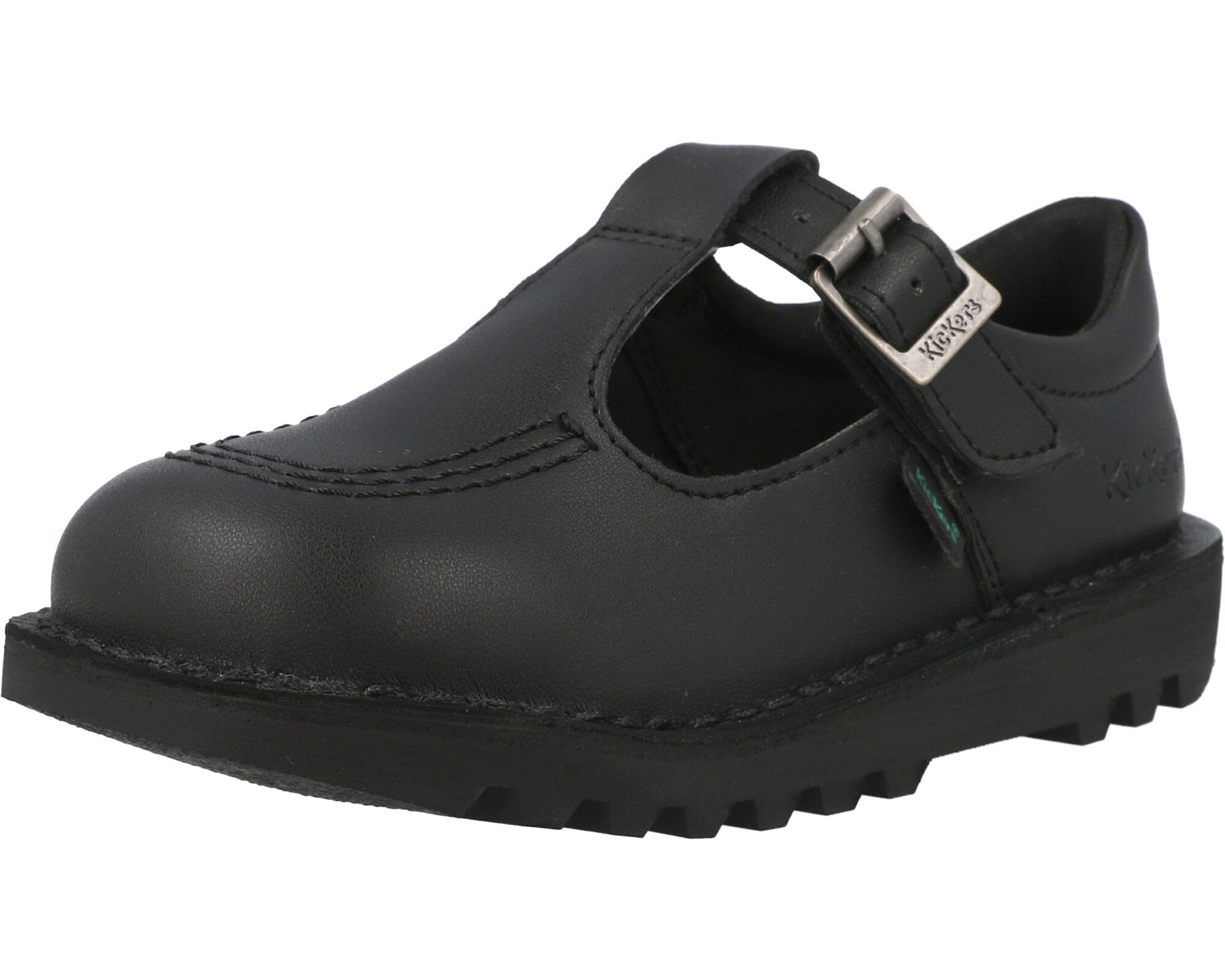 Kickers Kick T Vegan Black School Shoes