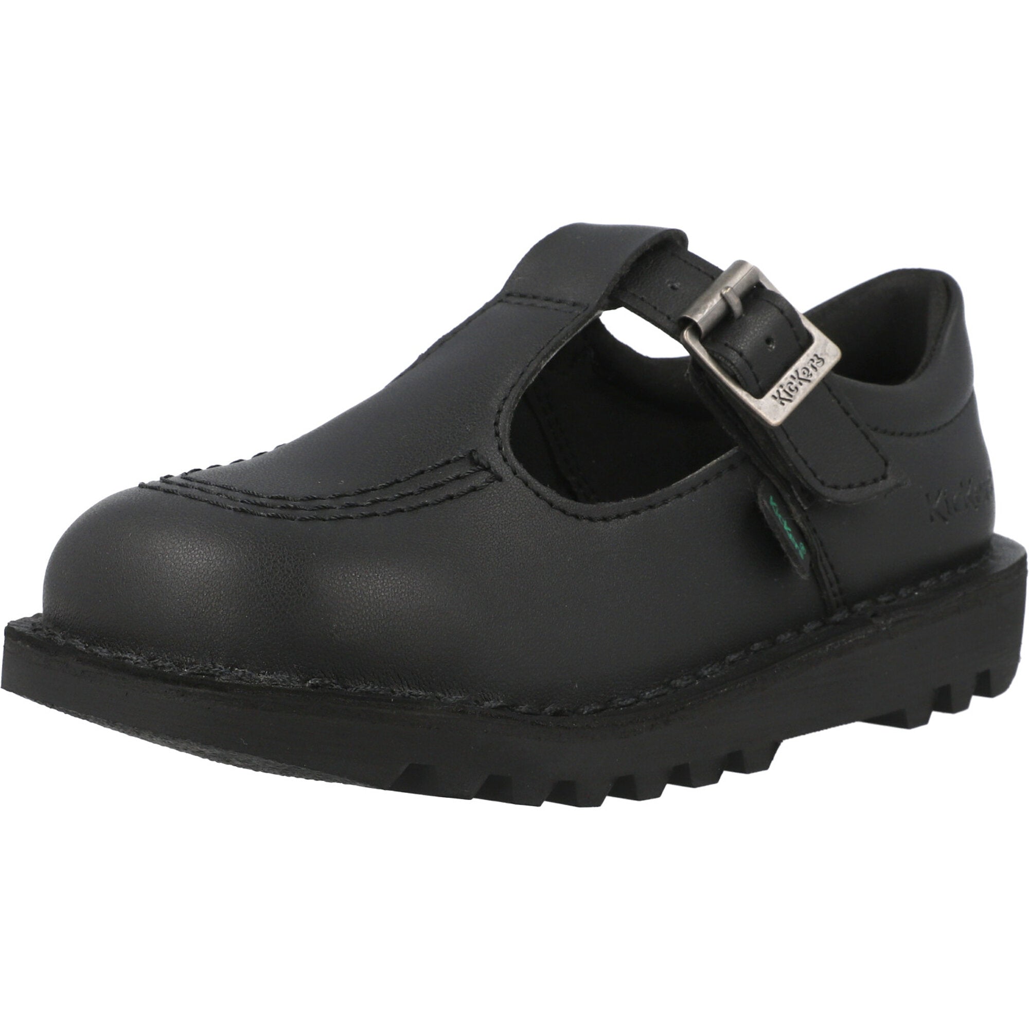 Kickers Kick T Vegan Black School Shoes