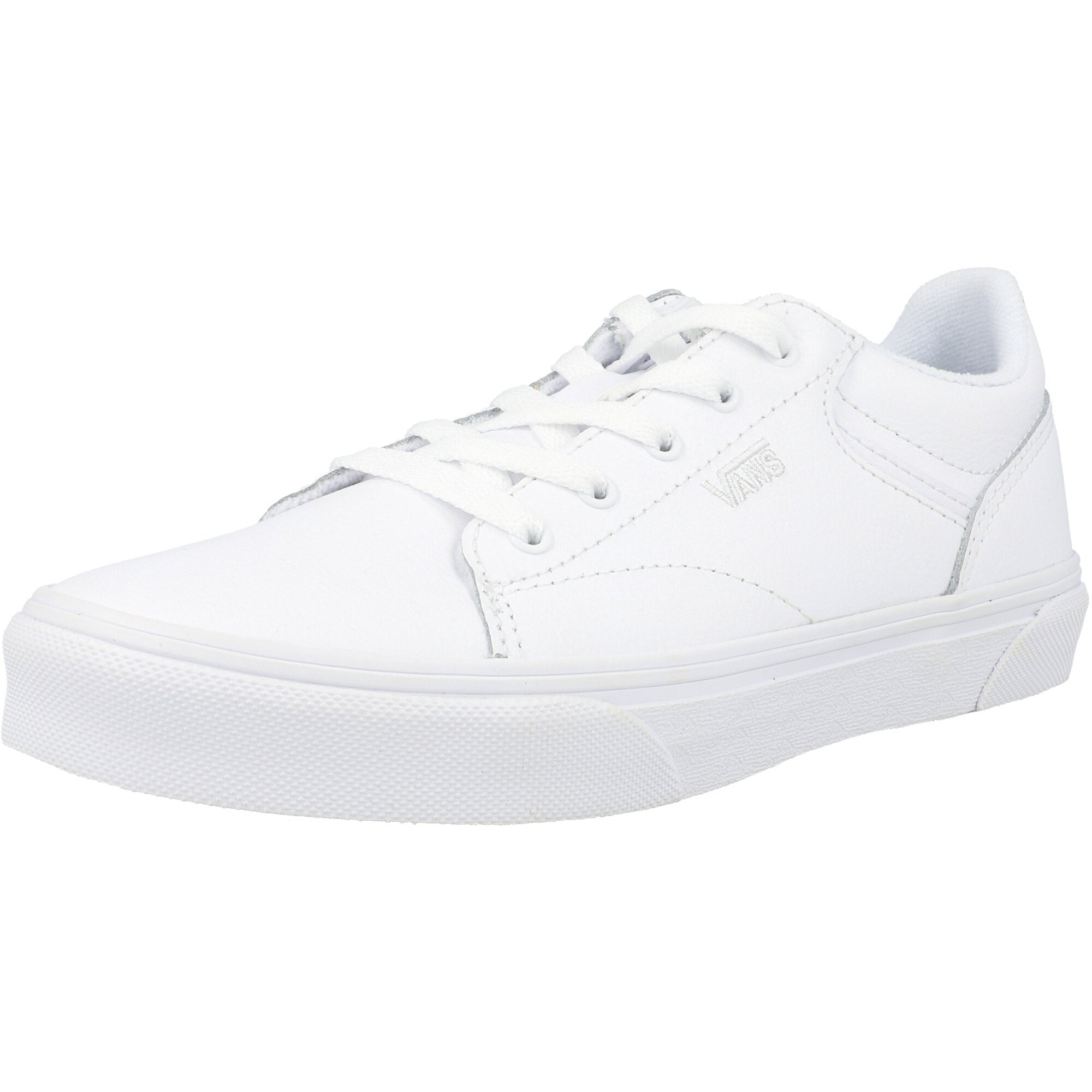 Vans Seldan White Leather Sneakers – Awesome Shoes