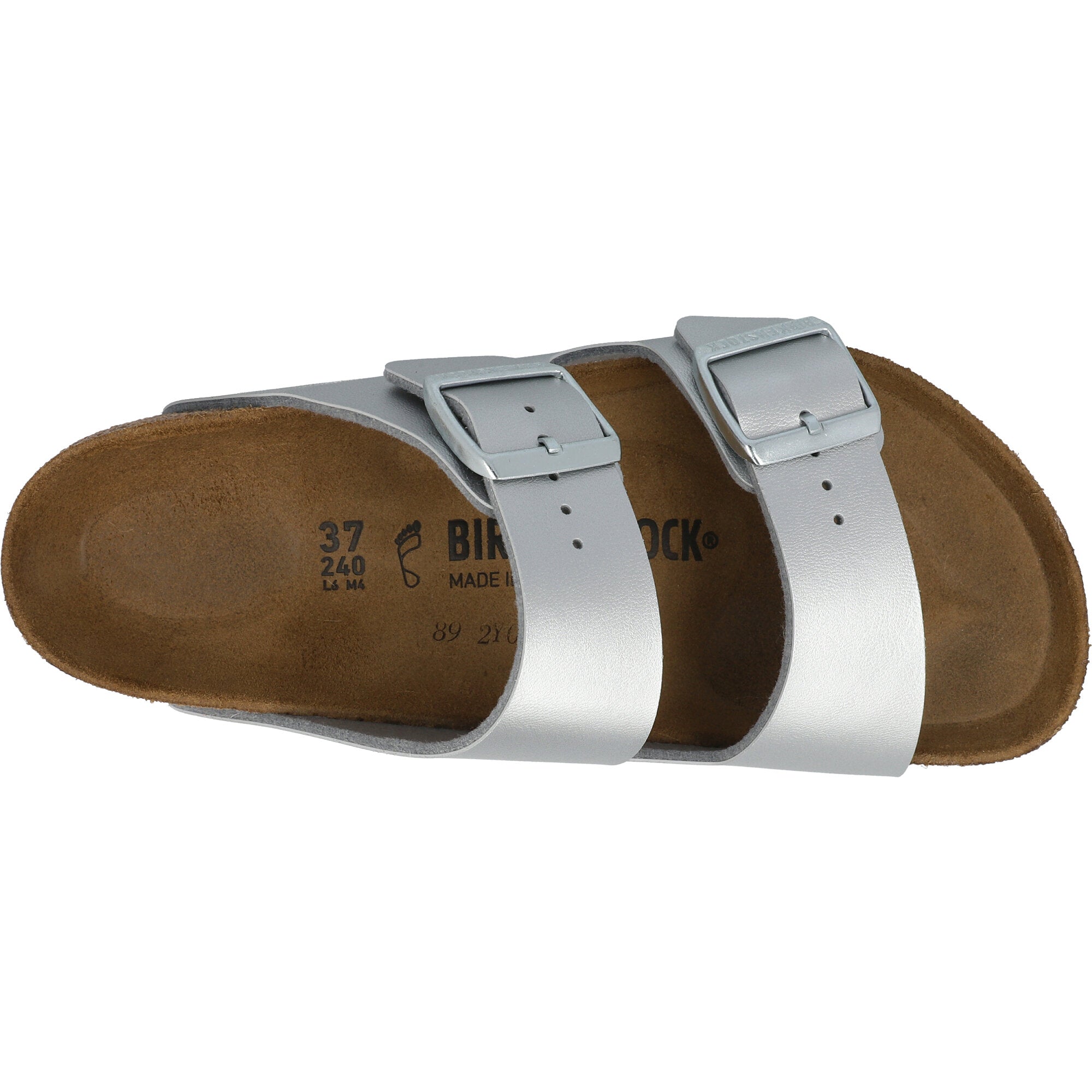 Birkenstock Arizona Silver Sandals