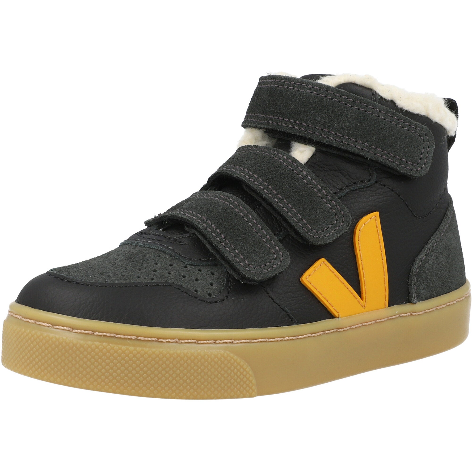 Veja V-10 Mid Winter Black Grafite Trainers – Awesome Shoes