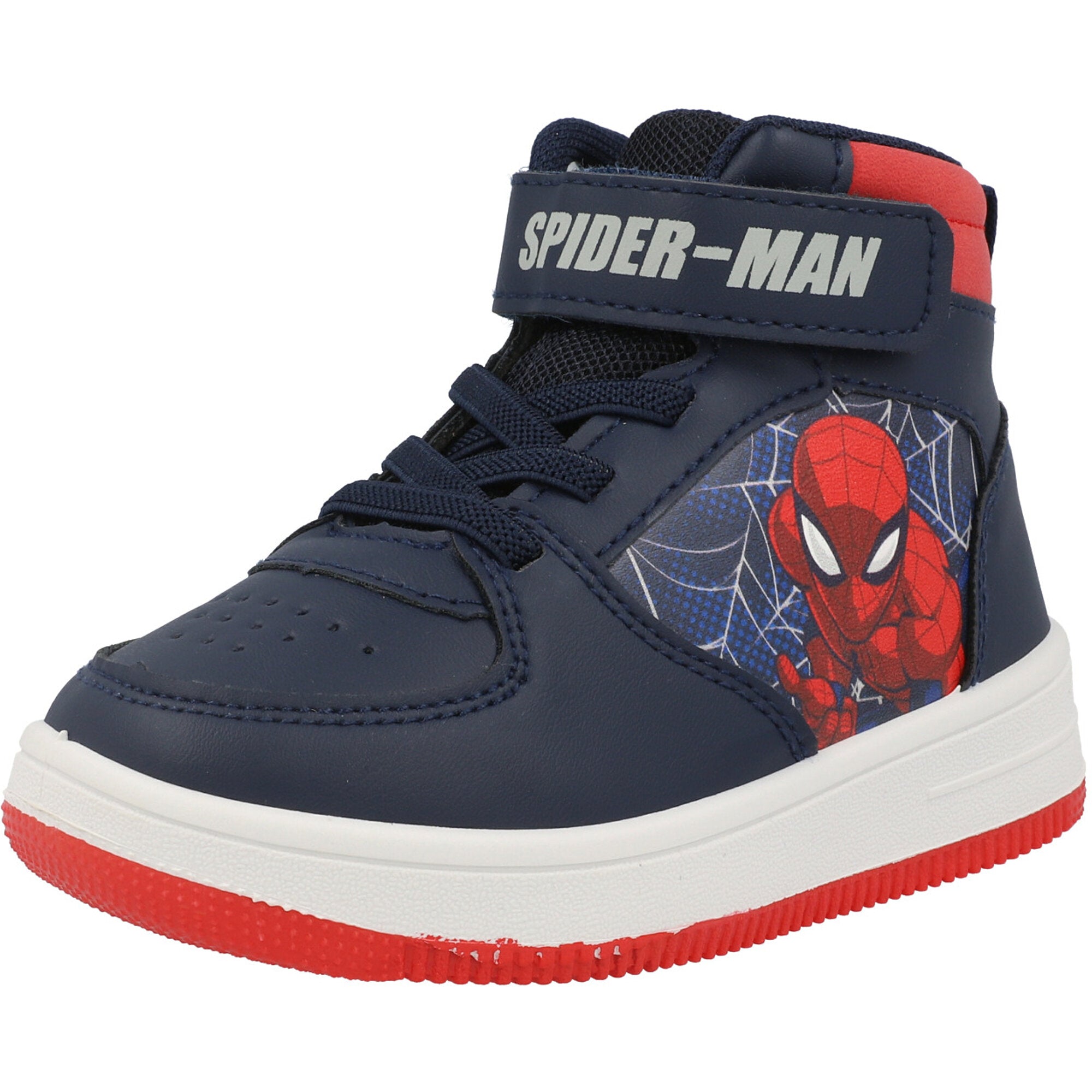 Spider-Man Kids Navy Red High Tops 1.5 US Little Kid
