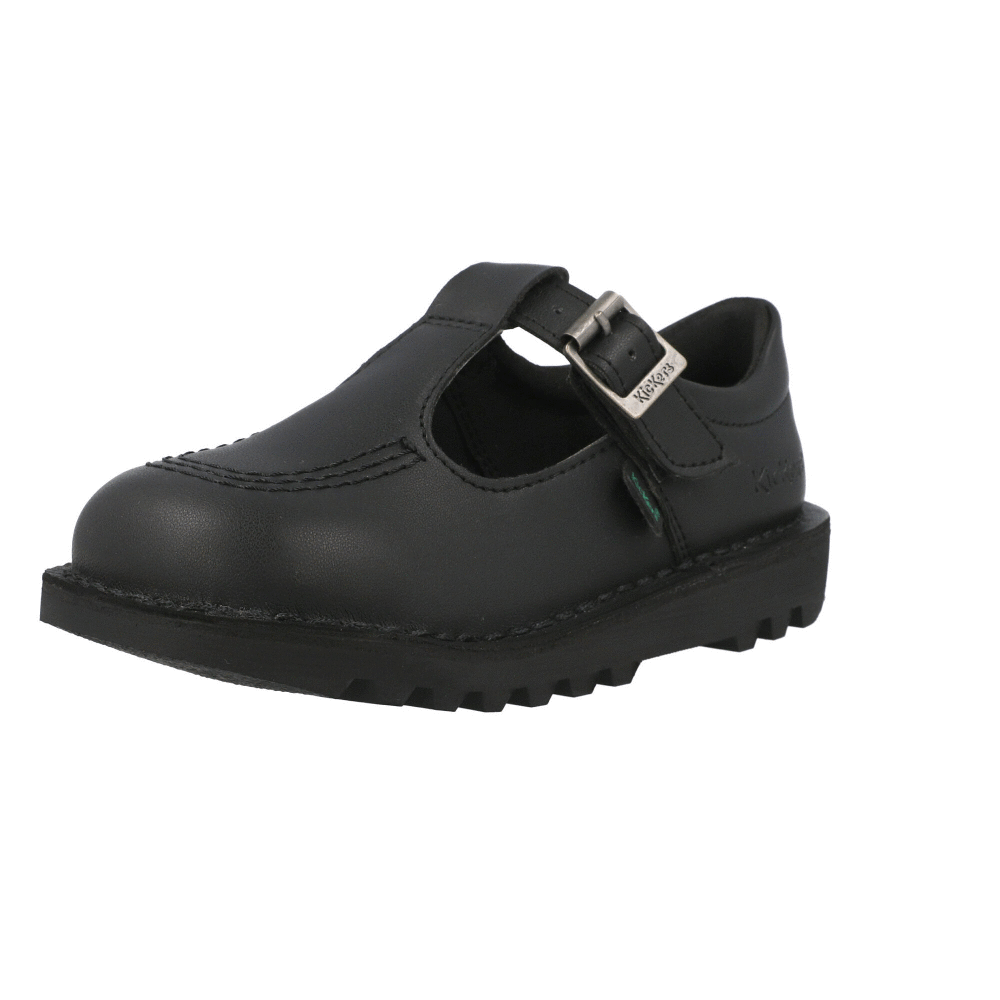 Kickers Kick T Vegan Black School Shoes