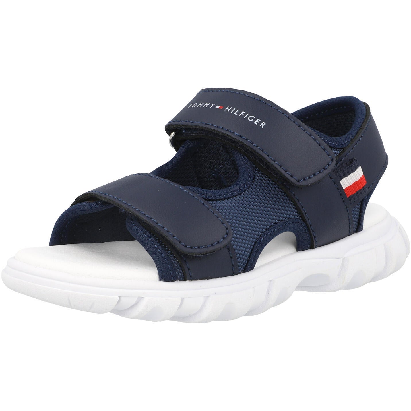 Tommy Hilfiger Blue Sandals with Hook and Loop Straps – Awesome Shoes
