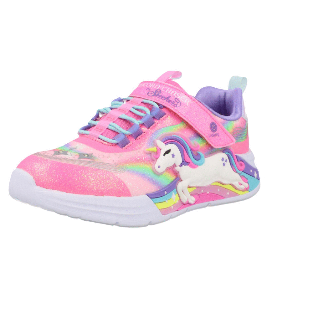 Skechers S Lights Unicorn Chaser Pink 302298LPKMT