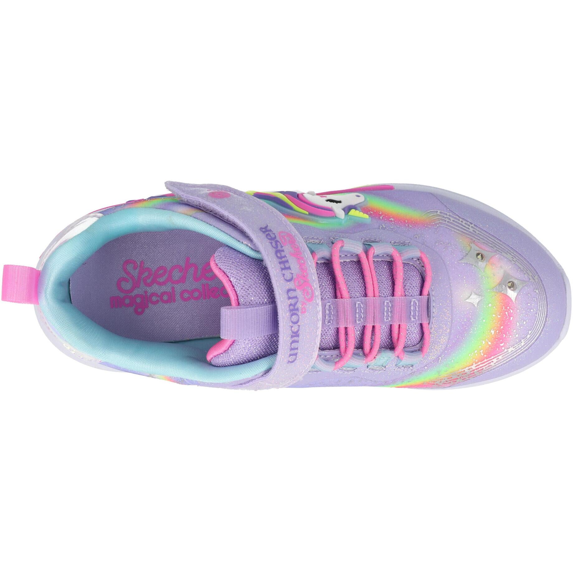 Skechers S Lights Unicorn Chaser Lavender 302298LLVMT