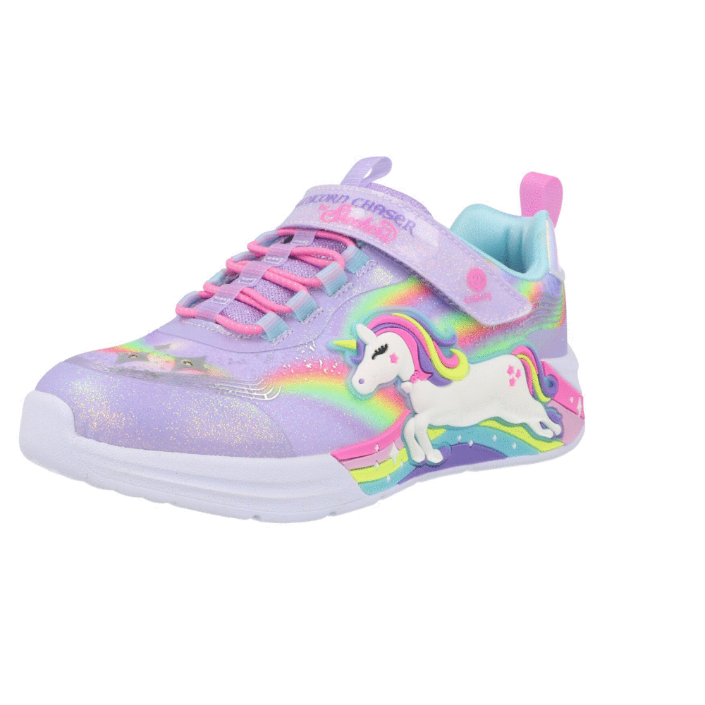 Skechers S Lights Unicorn Chaser Lavender 302298LLVMT