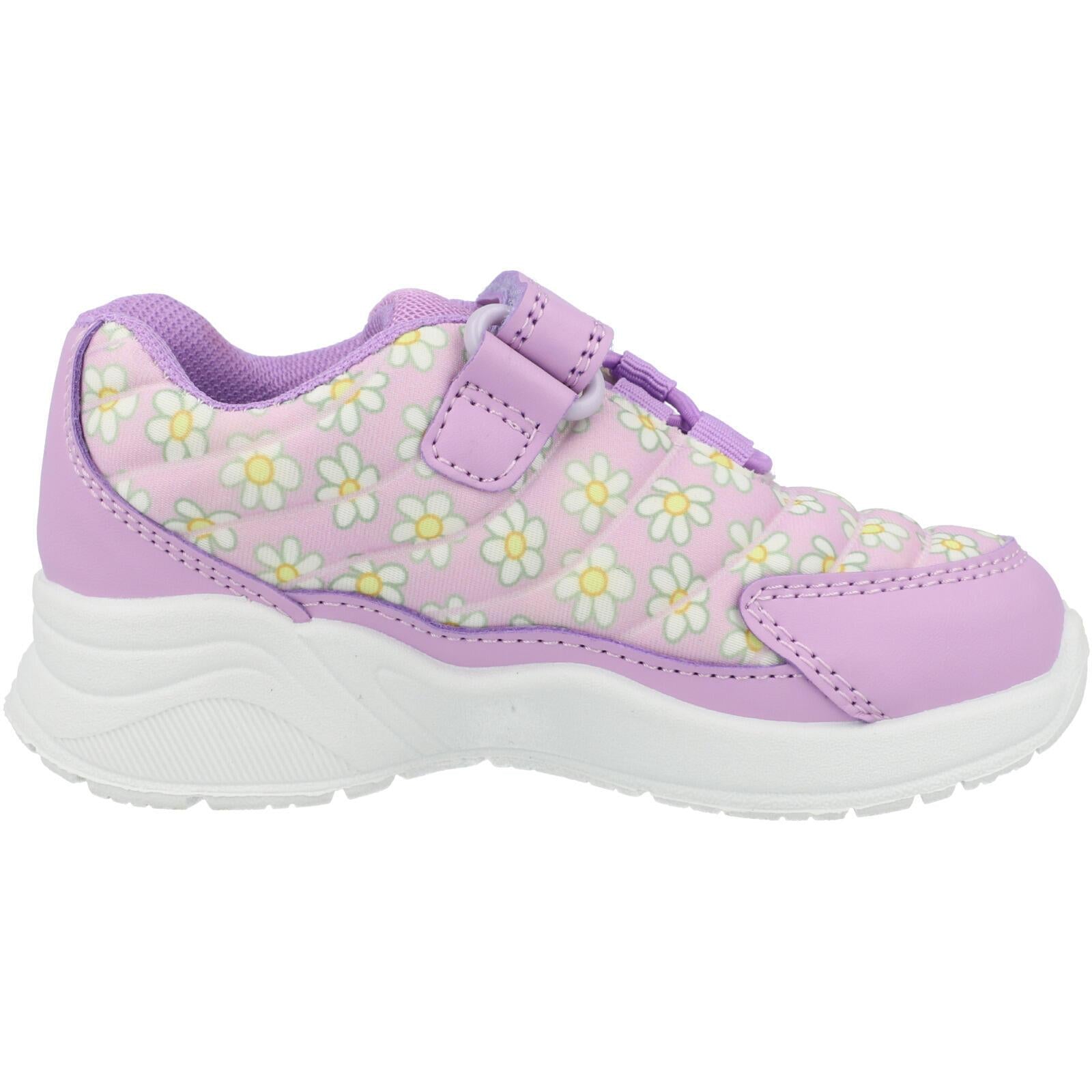 Bluey Flowers Emboss Trainers Purple GTI29159