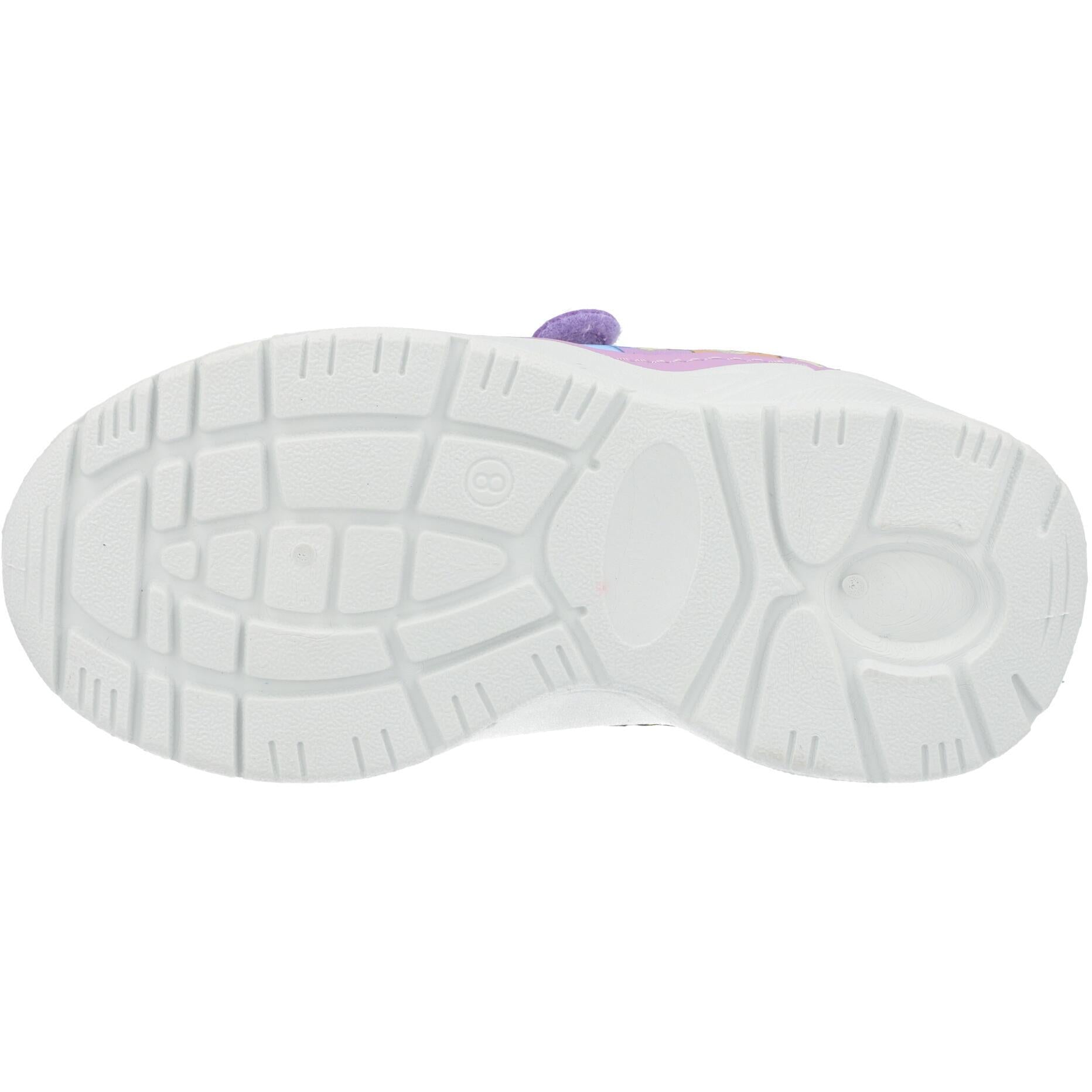 Bluey Flowers Emboss Trainers Purple GTI29159