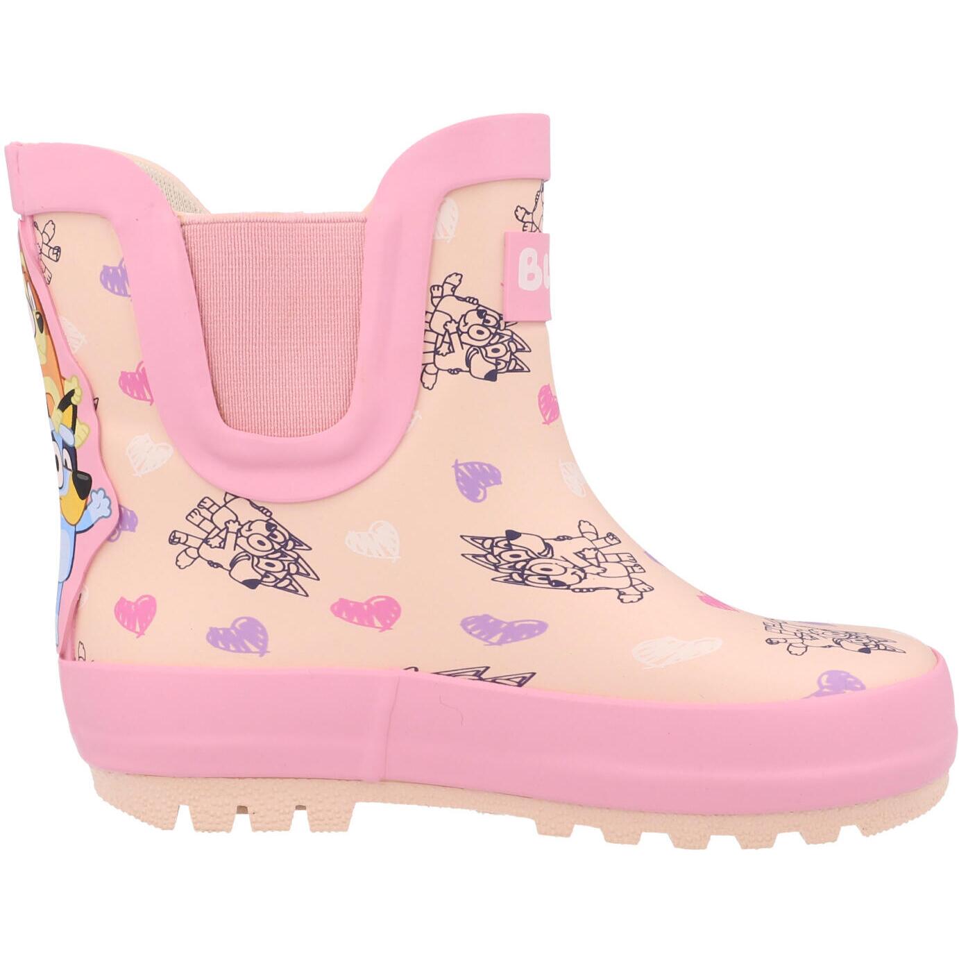 Bluey Chelsea Boot Welly Pink GUV30237