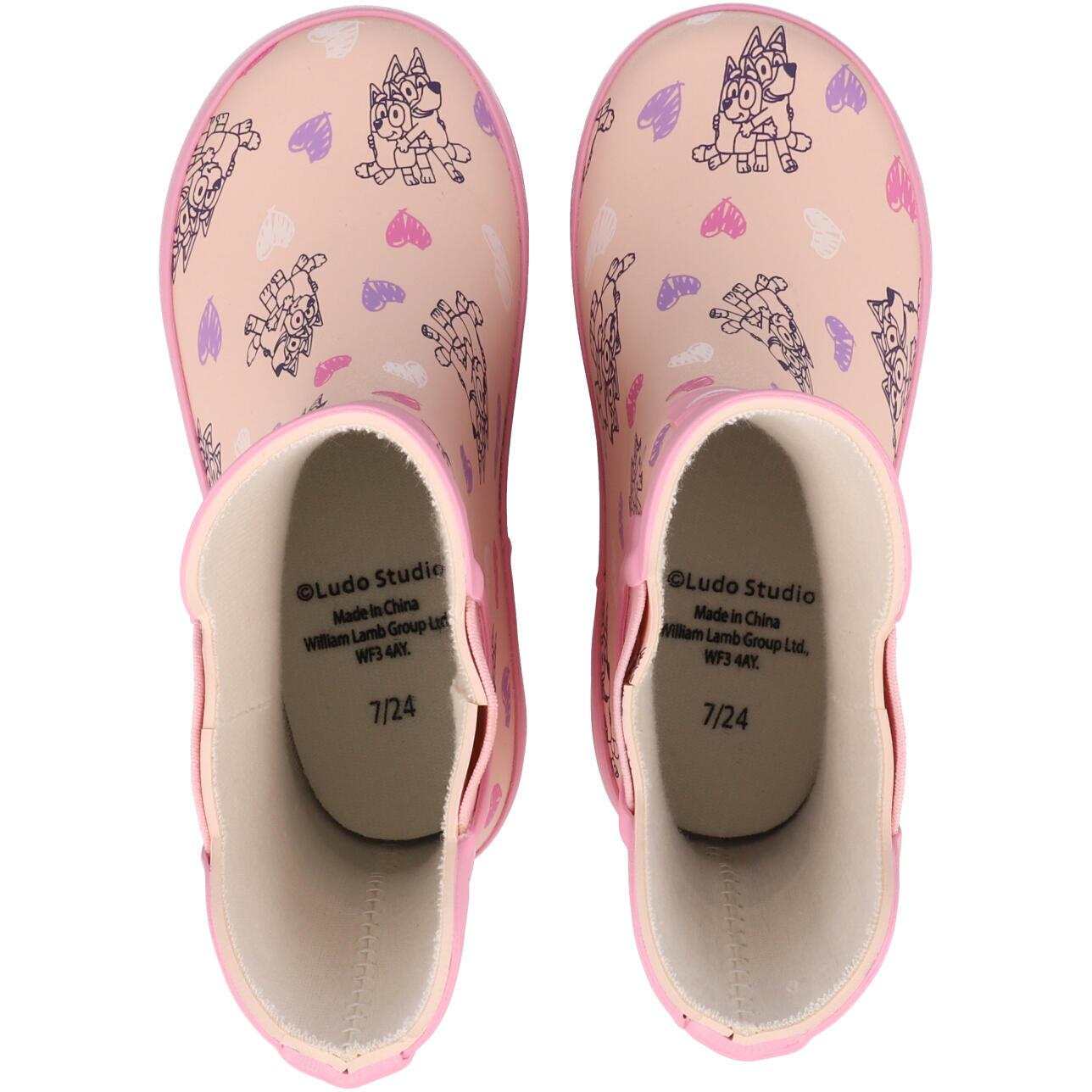Bluey Chelsea Boot Welly Pink GUV30237