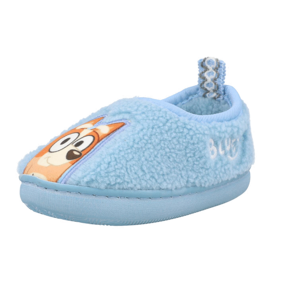 Bluey Blue Borg Slippers Blue GSS30336