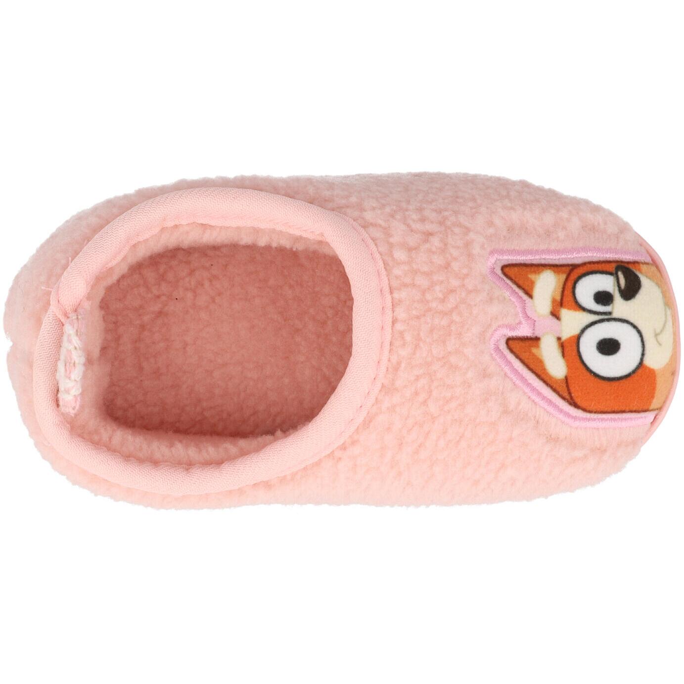 Bluey Pink Borg Slippers Pink GSS30337