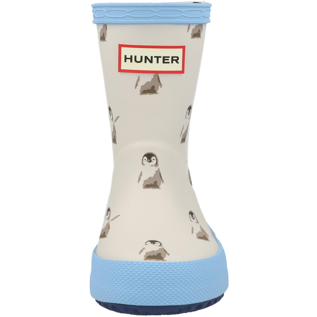 Hunter Kids First Penguin Print Boot Sand HFRK0042252EG