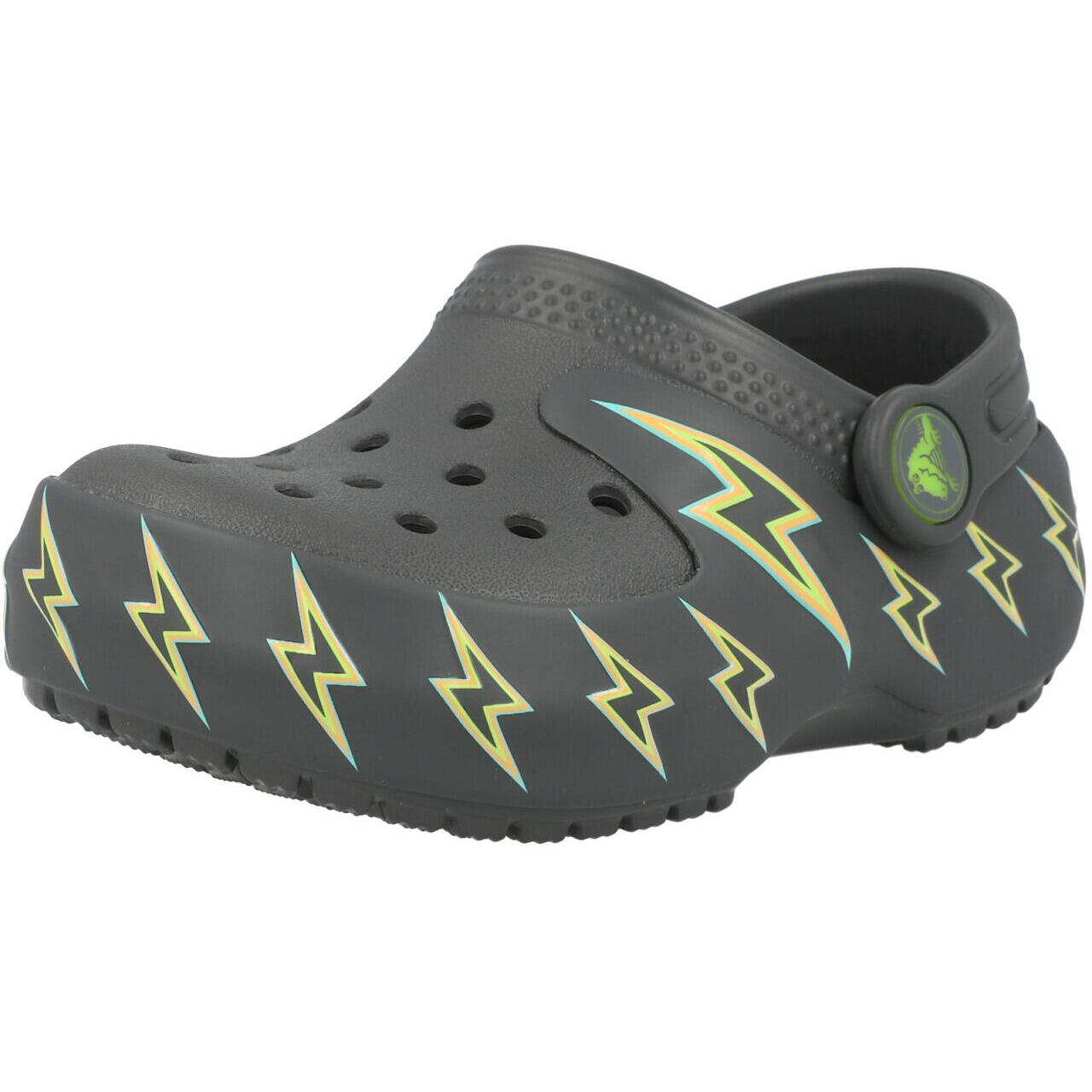 Crocs Kids Classic Bolt Lights Clog T Carbon 2131860YK