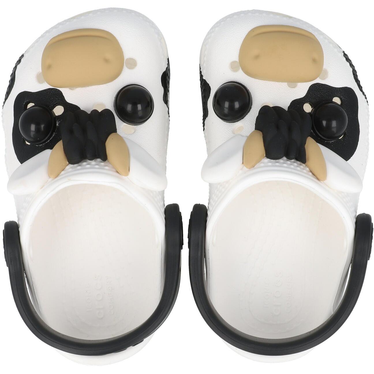 Crocs Kids Classic IAM Cow Clog T White 212902100