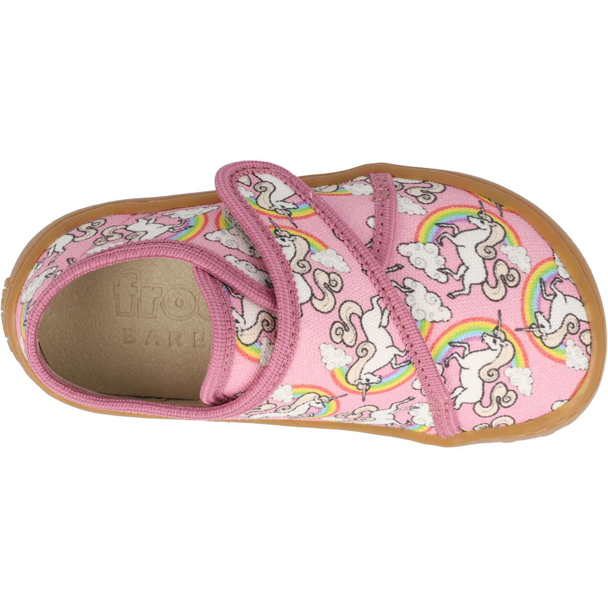 Froddo Barefoot Slippers White Pink Unicorn G170043811