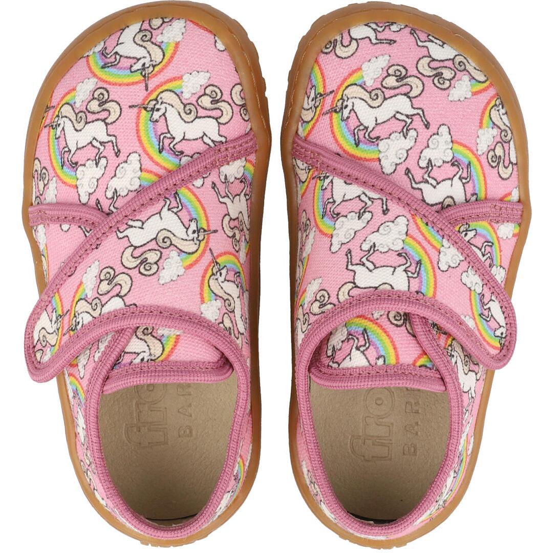 Froddo Barefoot Slippers White Pink Unicorn G170043811