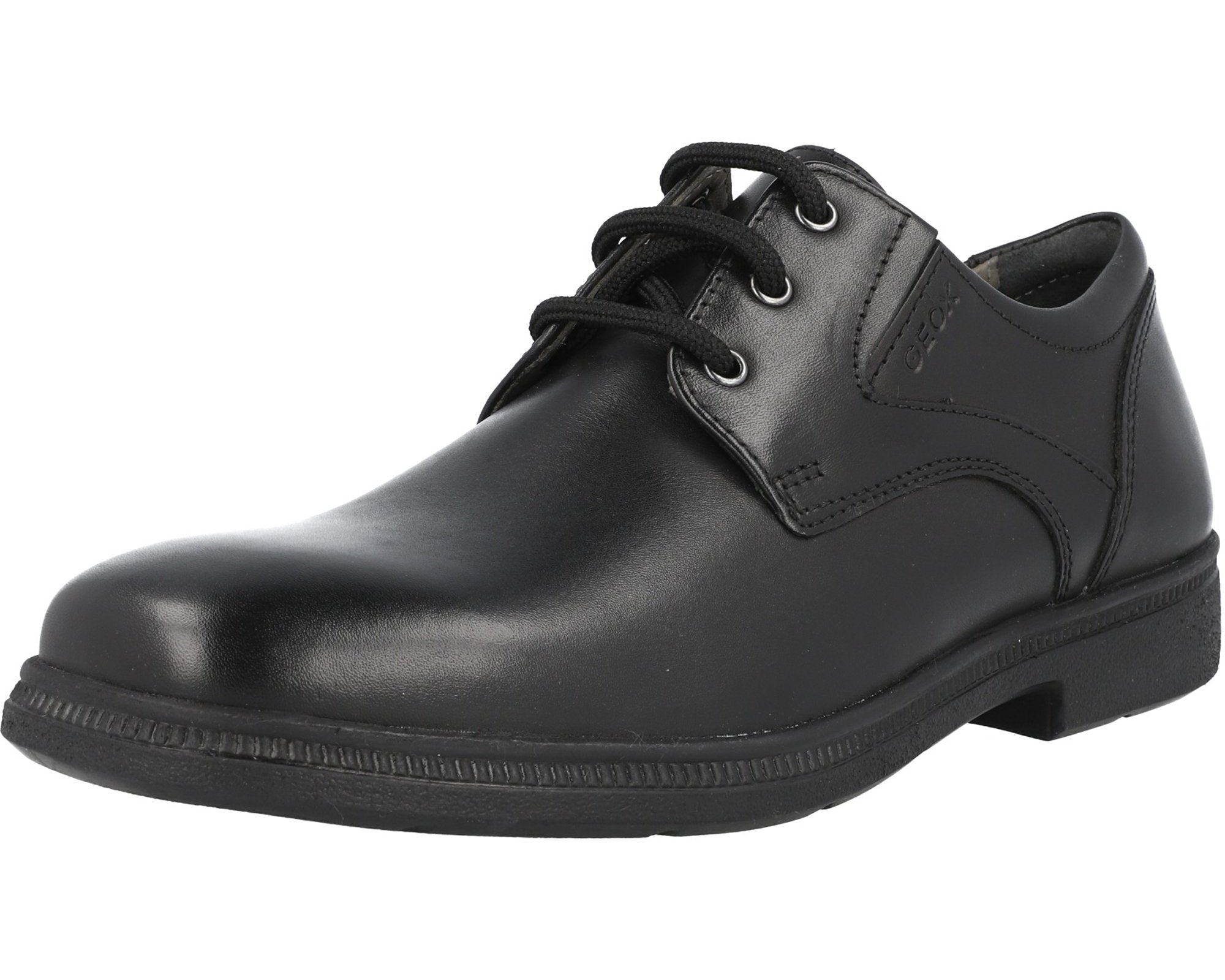 Geox Federico Black School Shoes