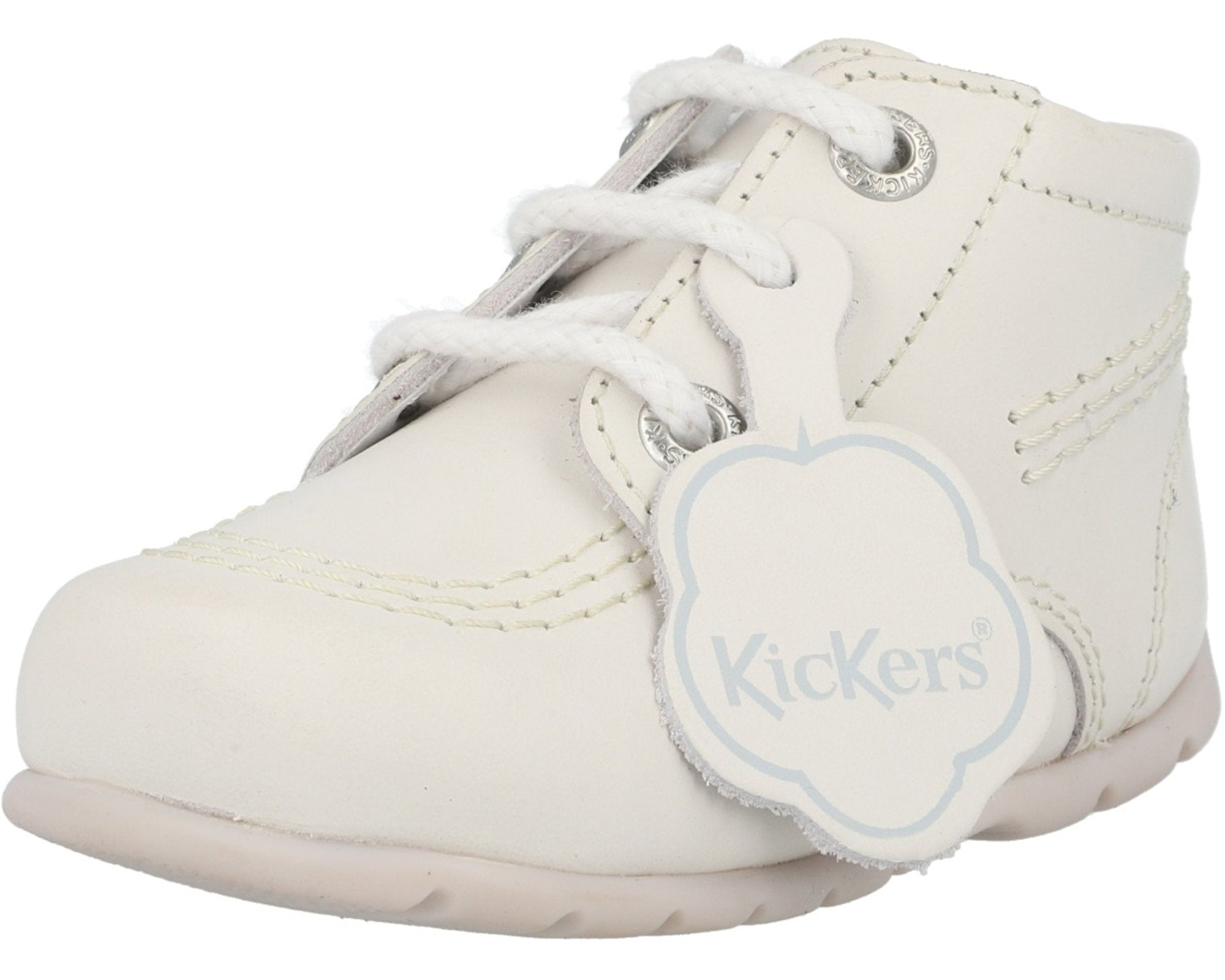 Kickers Kick Hi White Baby Boots