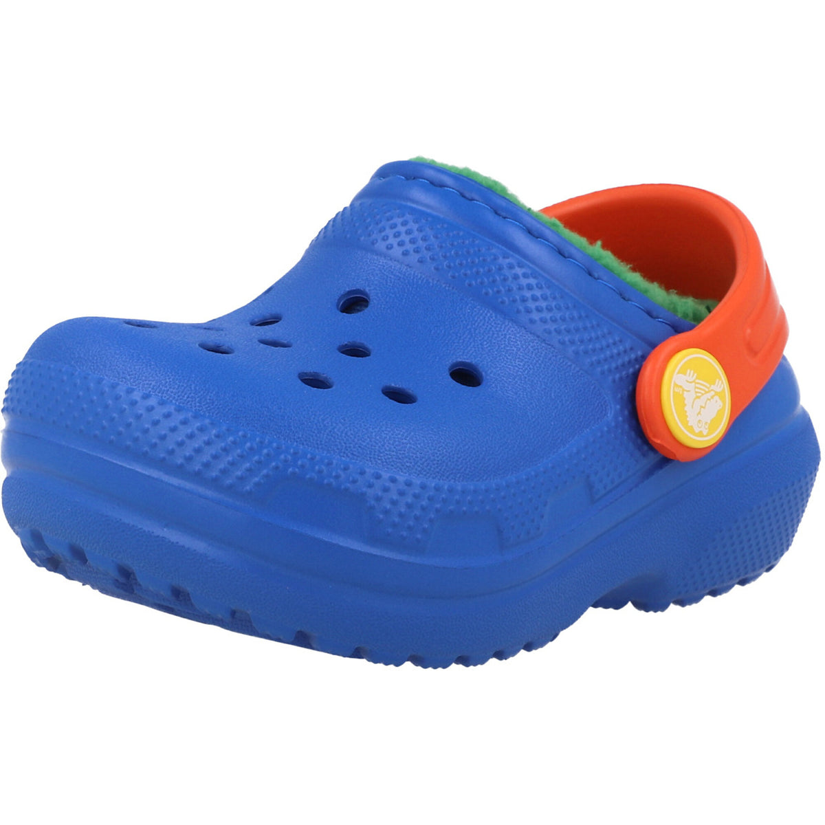 Crocs Kids Classic Lined Clog Blue Bolt/Multi display picture 2