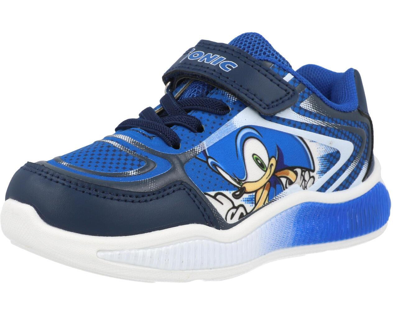 Sonic the Hedgehog Emboss Lights Trainer Blue GTI30050