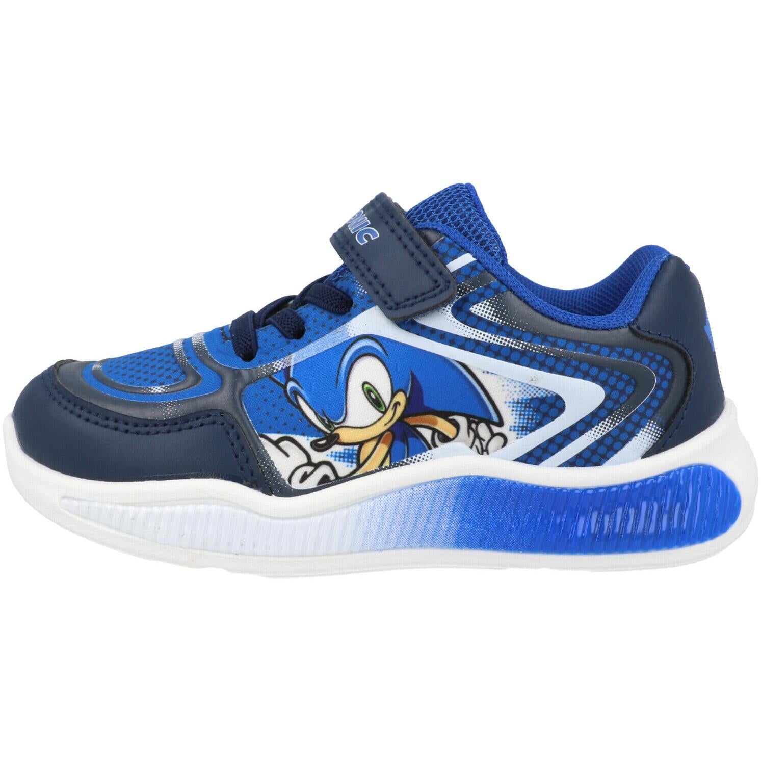 Sonic the Hedgehog Emboss Lights Trainer Blue GTI30050