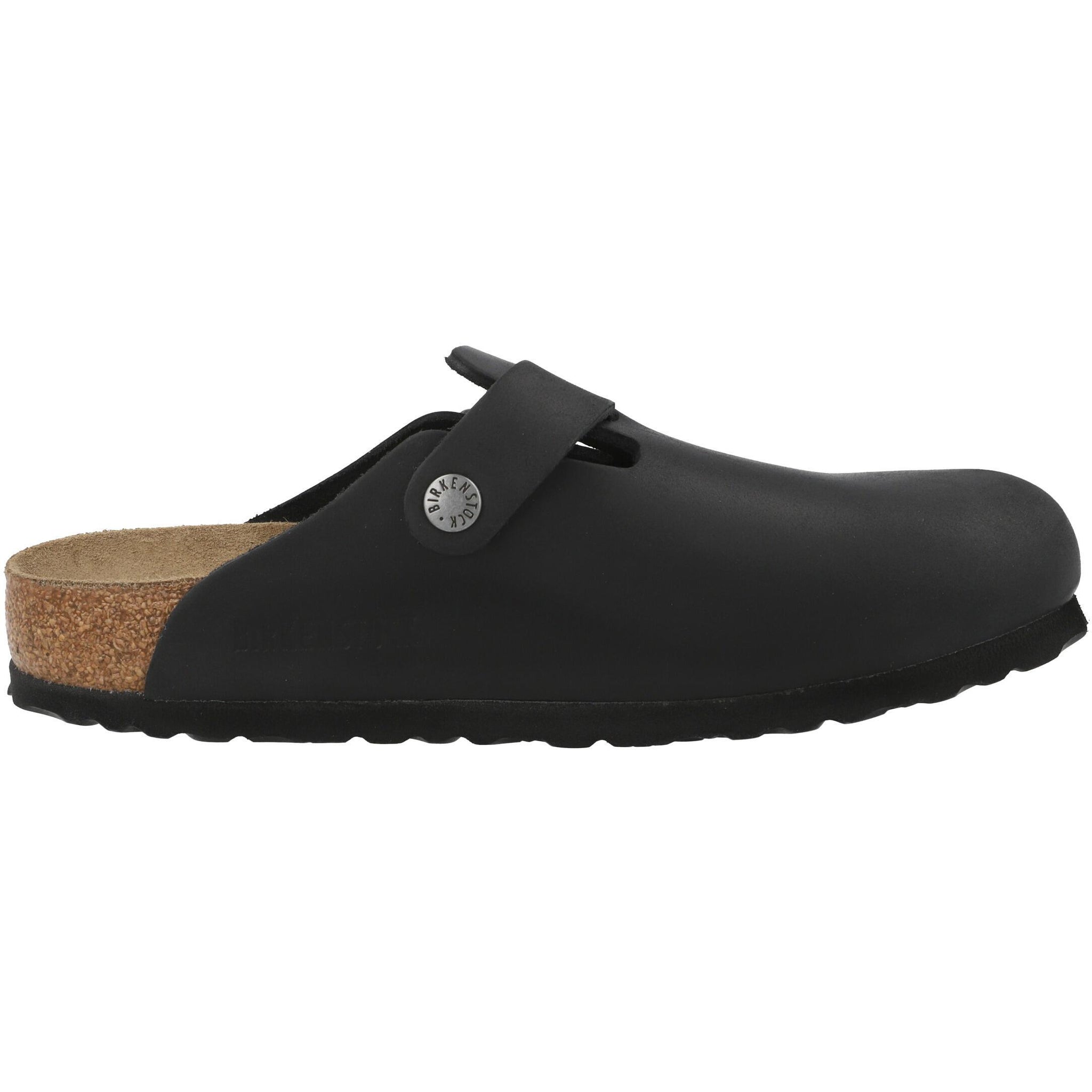 Birkenstock Boston Black Nubuck Clogs