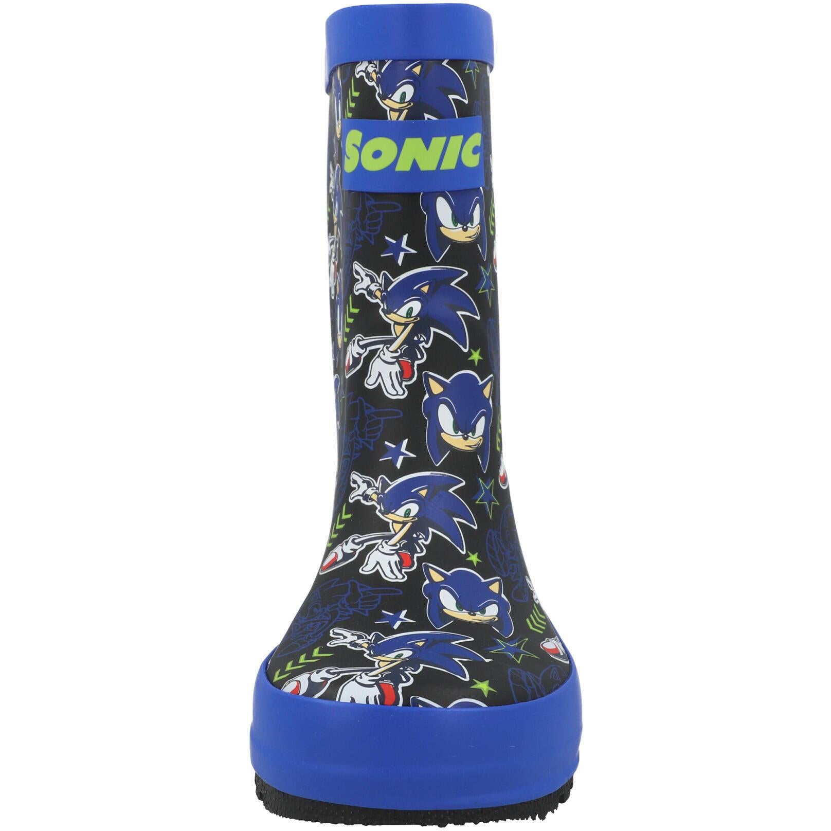 Sonic the Hedgehog Aiden Rubber Welly Black GUV30947