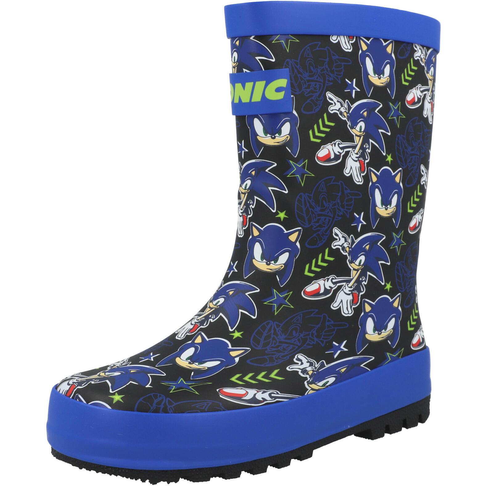Sonic the Hedgehog Aiden Rubber Welly Black GUV30947