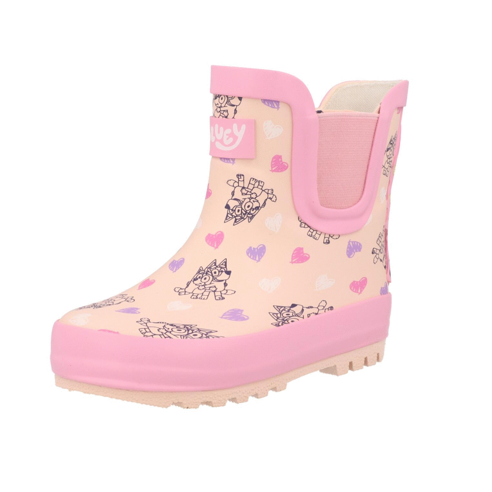 Bluey Chelsea Boot Welly Pink GUV30237