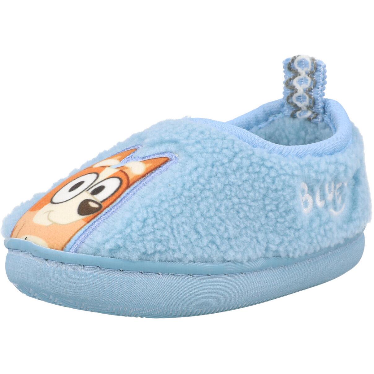 Bluey Blue Borg Slippers Blue GSS30336