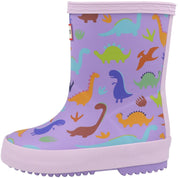 Hunter Kids First Dinosaur Print Boot Purple HFRK0039252PD