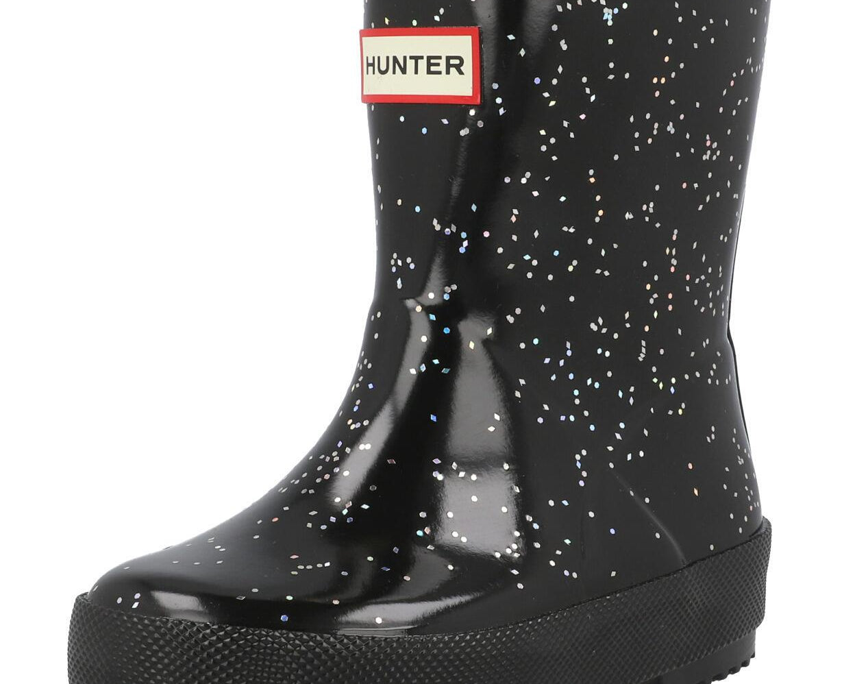 Hunter Kids First Giant Glitter Boot Black HFRK0038252BLK