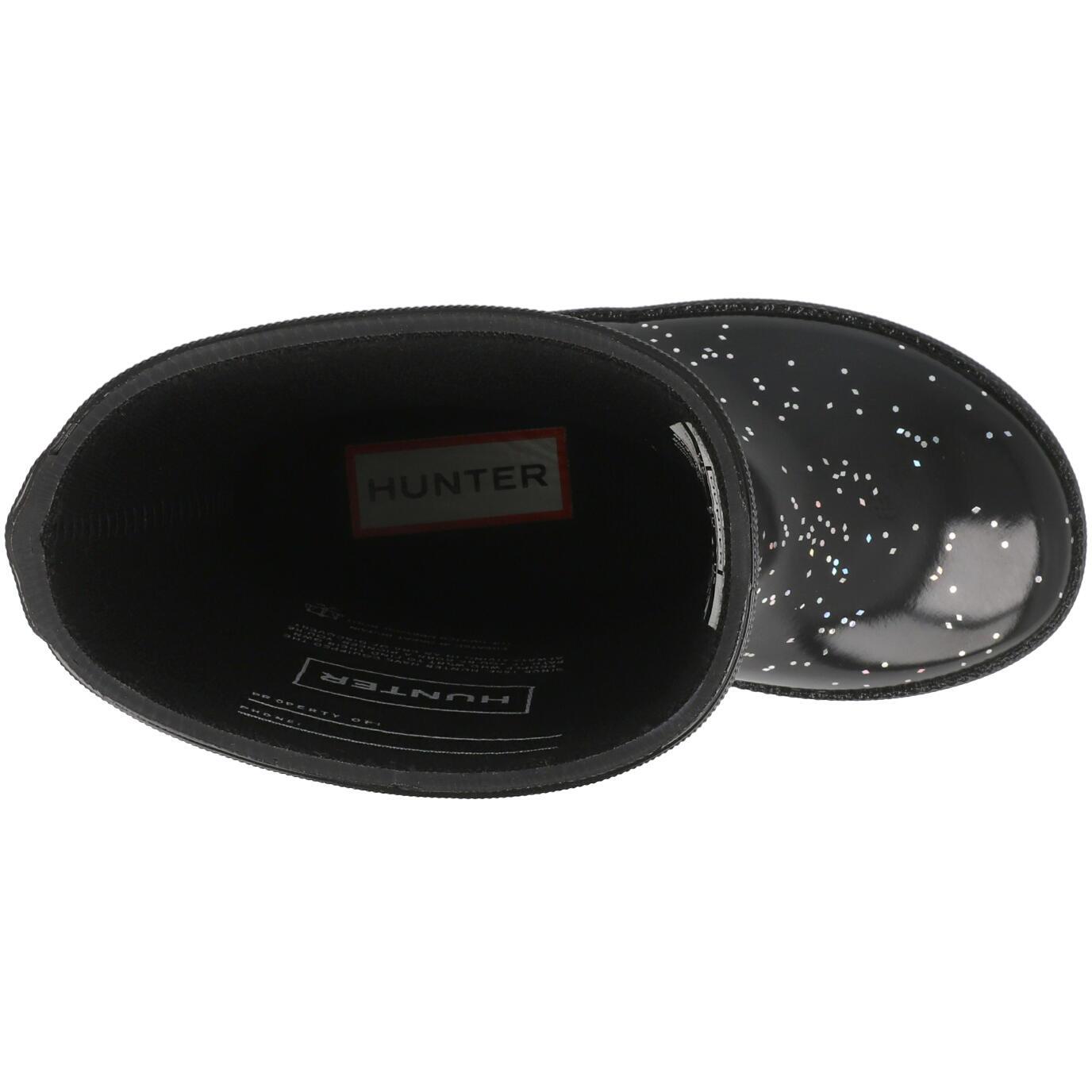 Hunter Kids First Giant Glitter Boot Black HFRK0038252BLK