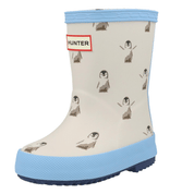 Hunter Kids First Penguin Print Boot Sand HFRK0042252EG