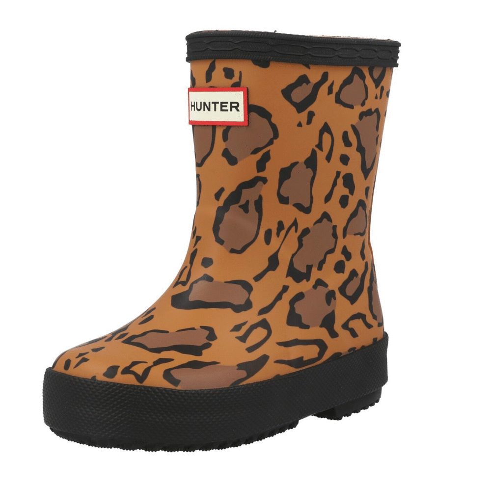 Hunter Kids First Leopard Print Boot Leopard HFRK0043252RTS