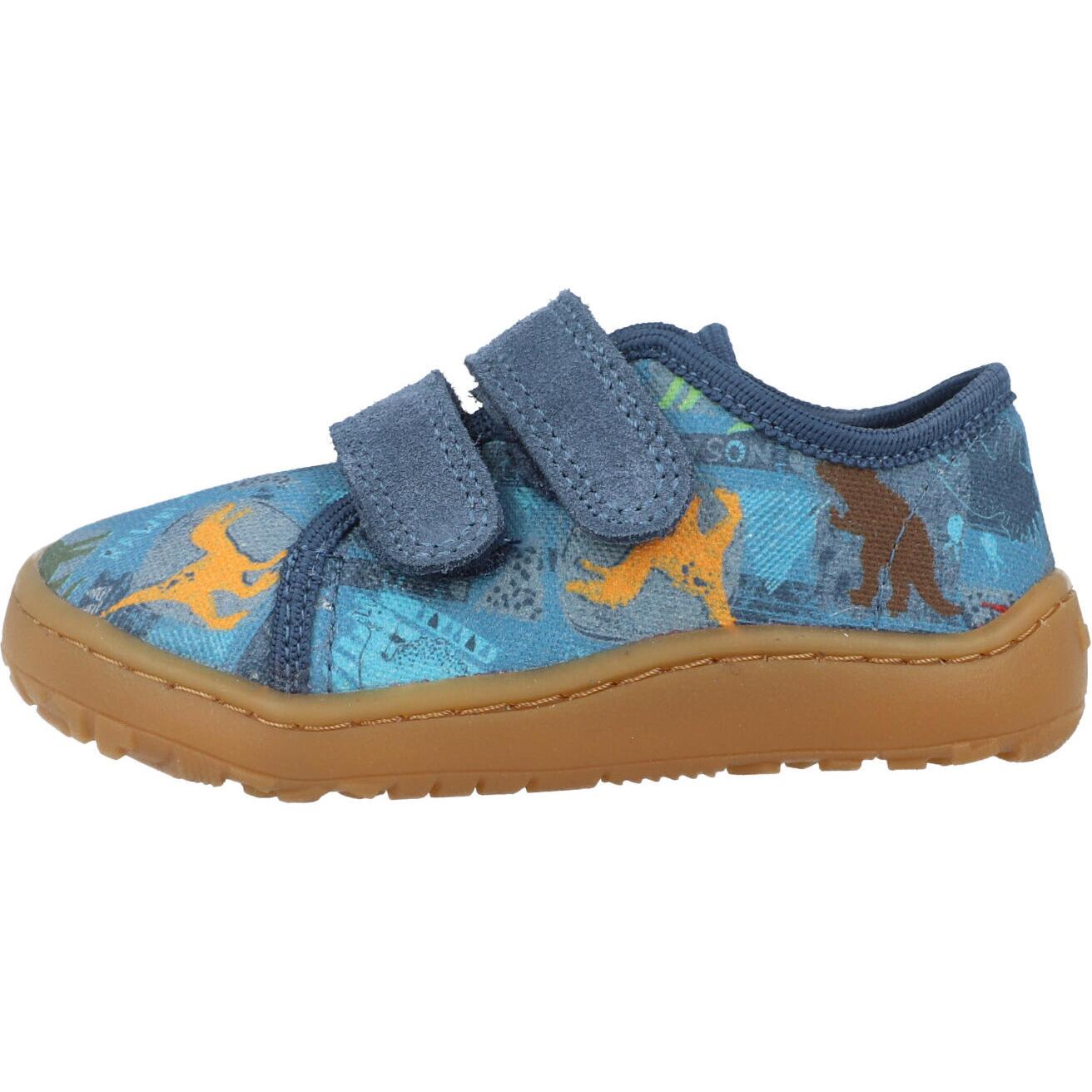 Froddo Barefoot Canvas Denim Dinosaur G170044015