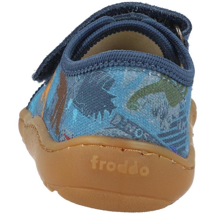 Froddo Barefoot Canvas Denim Dinosaur G170044015