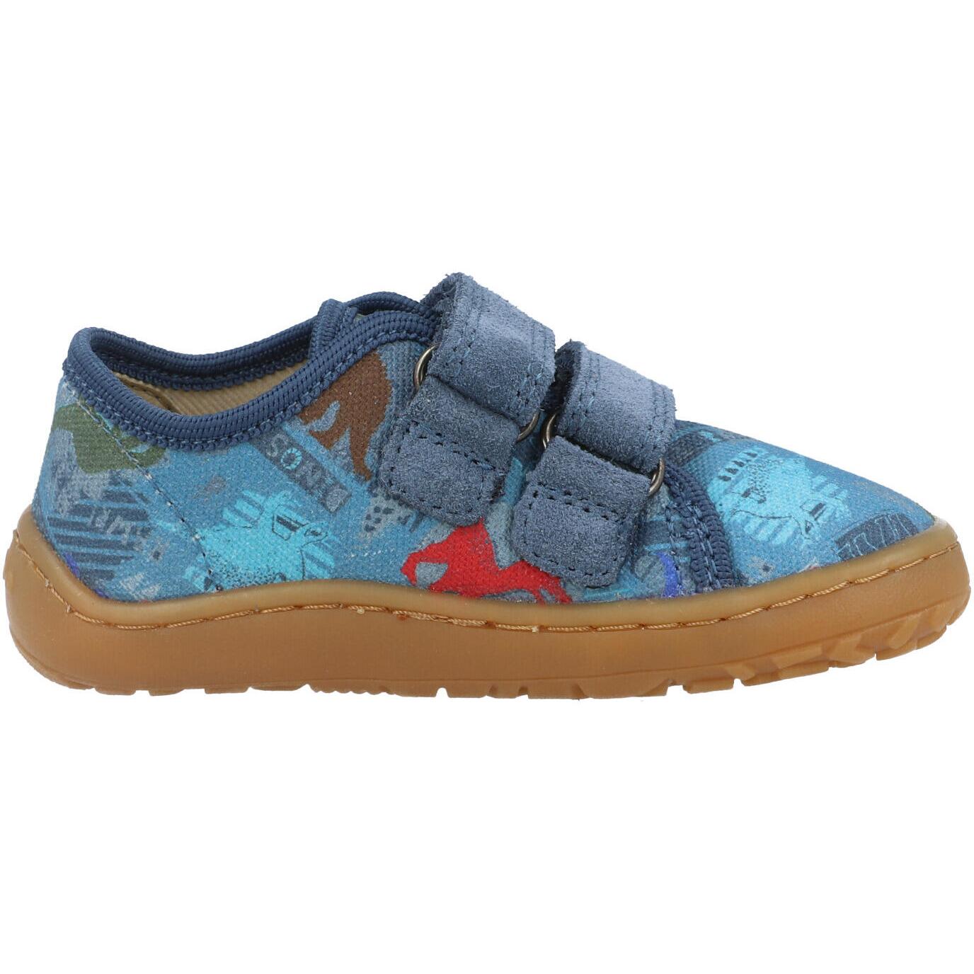 Froddo Barefoot Canvas Denim Dinosaur G170044015