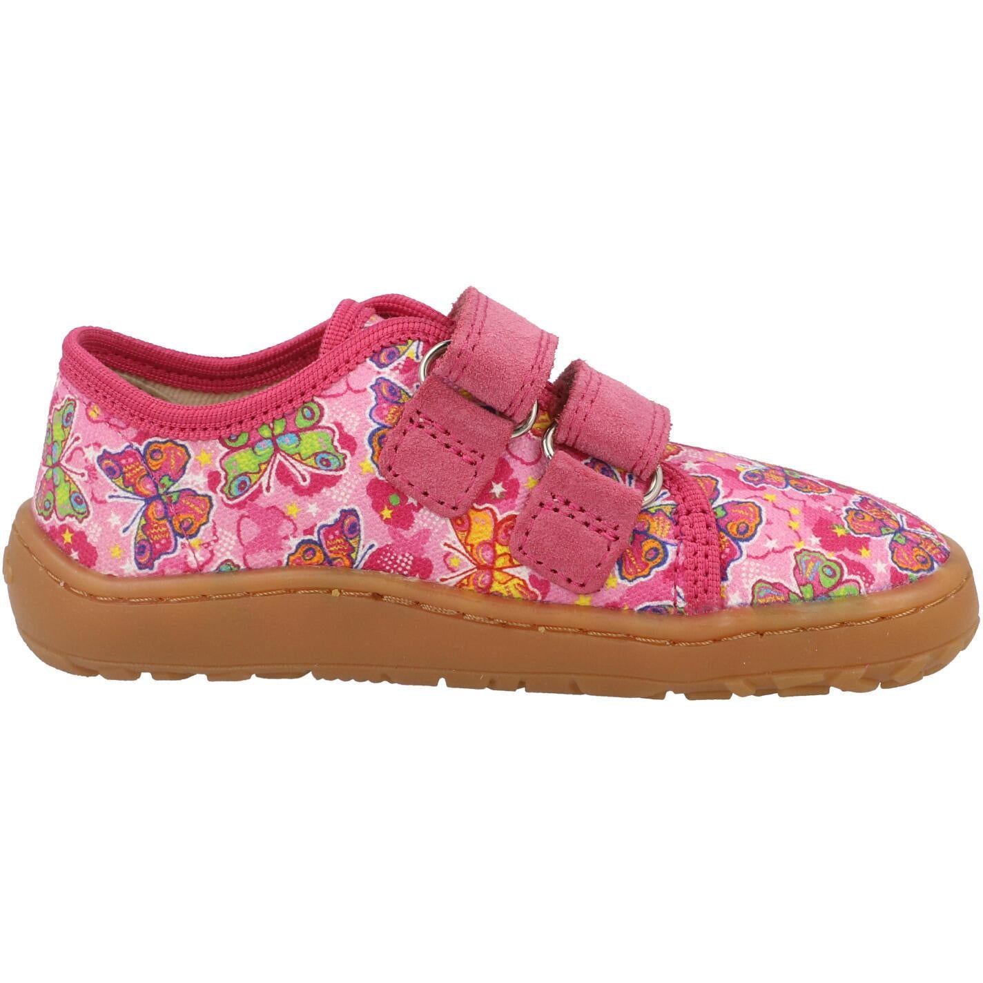 Froddo Barefoot Canvas Fuschia Butterfly G170044011