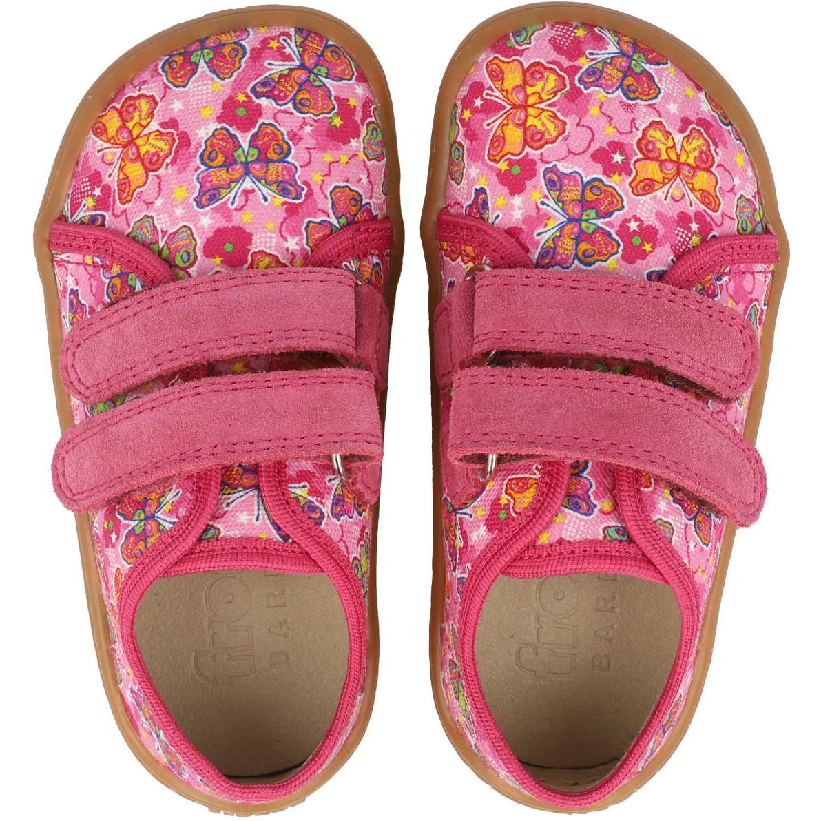 Froddo Barefoot Canvas Fuschia Butterfly G170044011