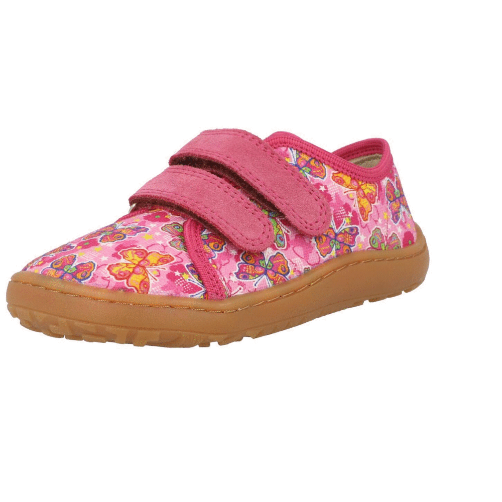 Froddo Barefoot Canvas Fuschia Butterfly G170044011