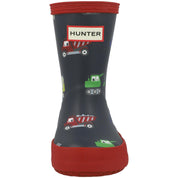 Hunter Kids First Construction Print Boot Hunter Navy/Military Red HFRK0003261NI