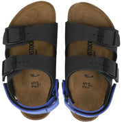 Birkenstock Milano Ankle Strap Kids Black/Ultra Blue 1029469