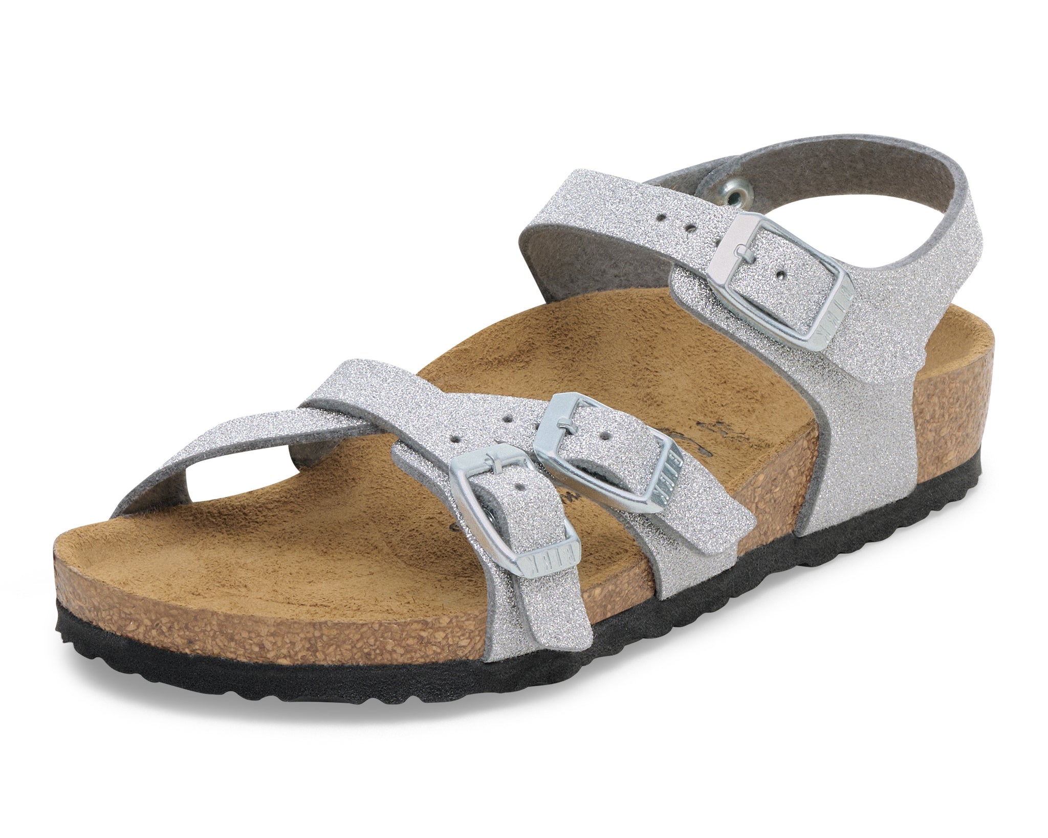 Birkenstock Kumba Kids Shiny Glitter Silver 1030536