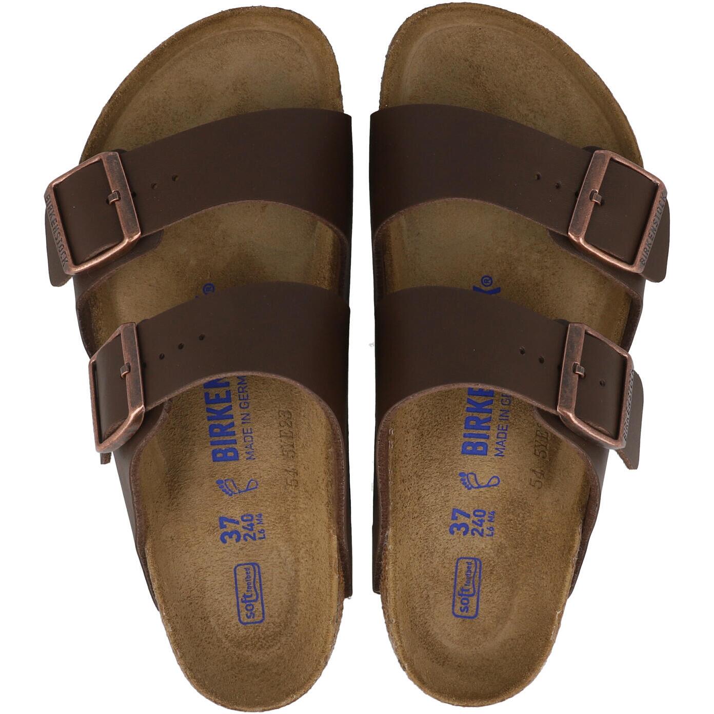 Birkenstock Arizona Soft Footbed Dark Brown Sandals – Awesome Shoes