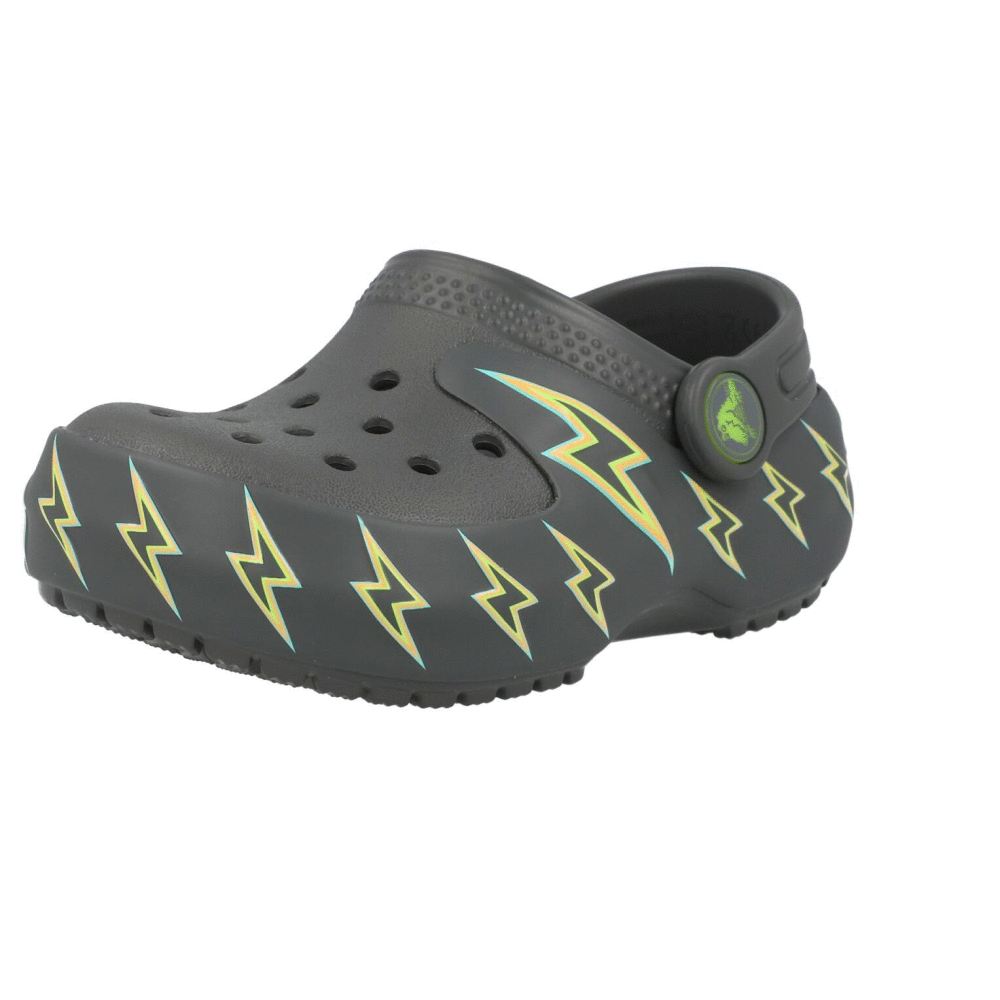 Crocs Kids Classic Bolt Lights Clog T Carbon 2131860YK