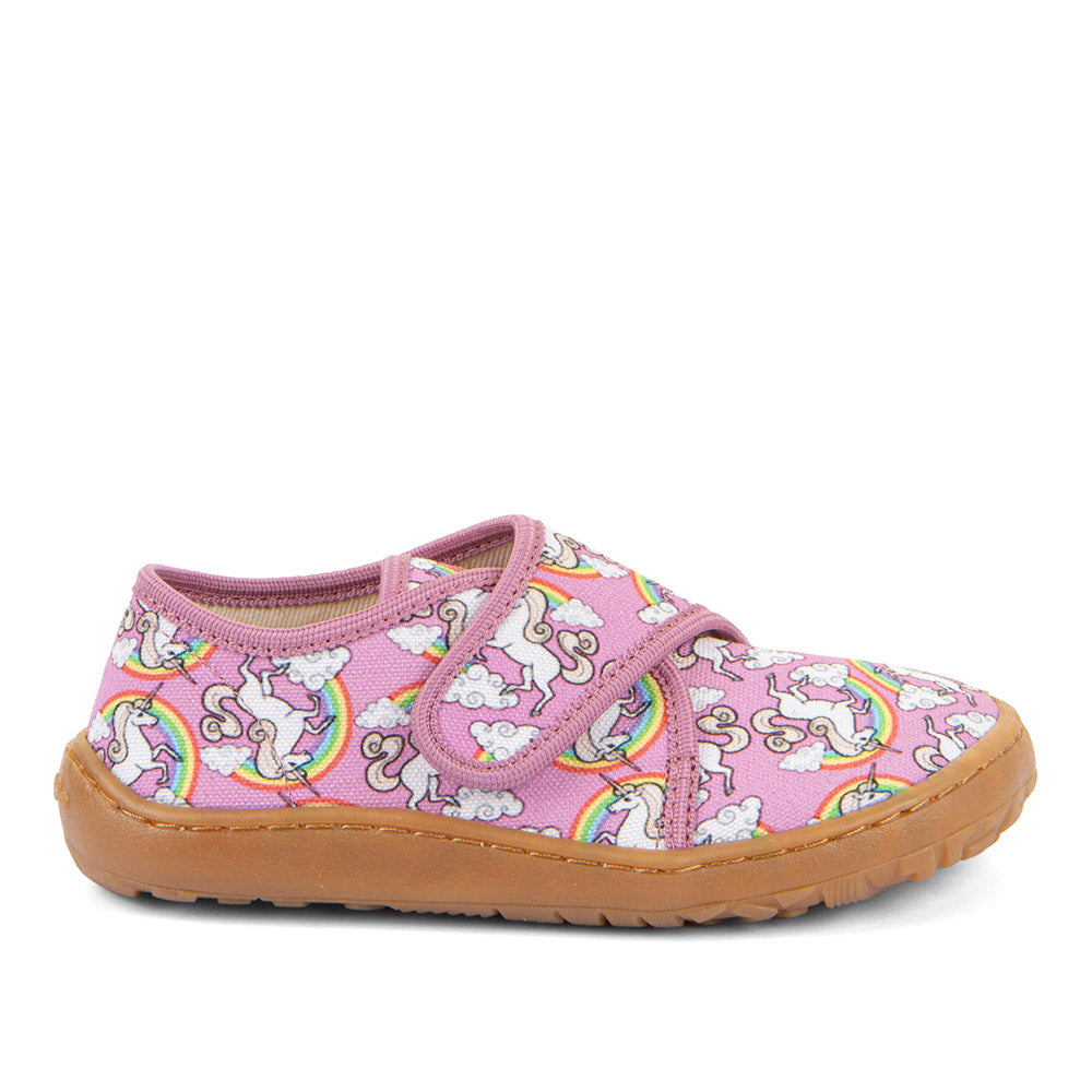 Froddo Barefoot Slippers White Pink Unicorn G170043811