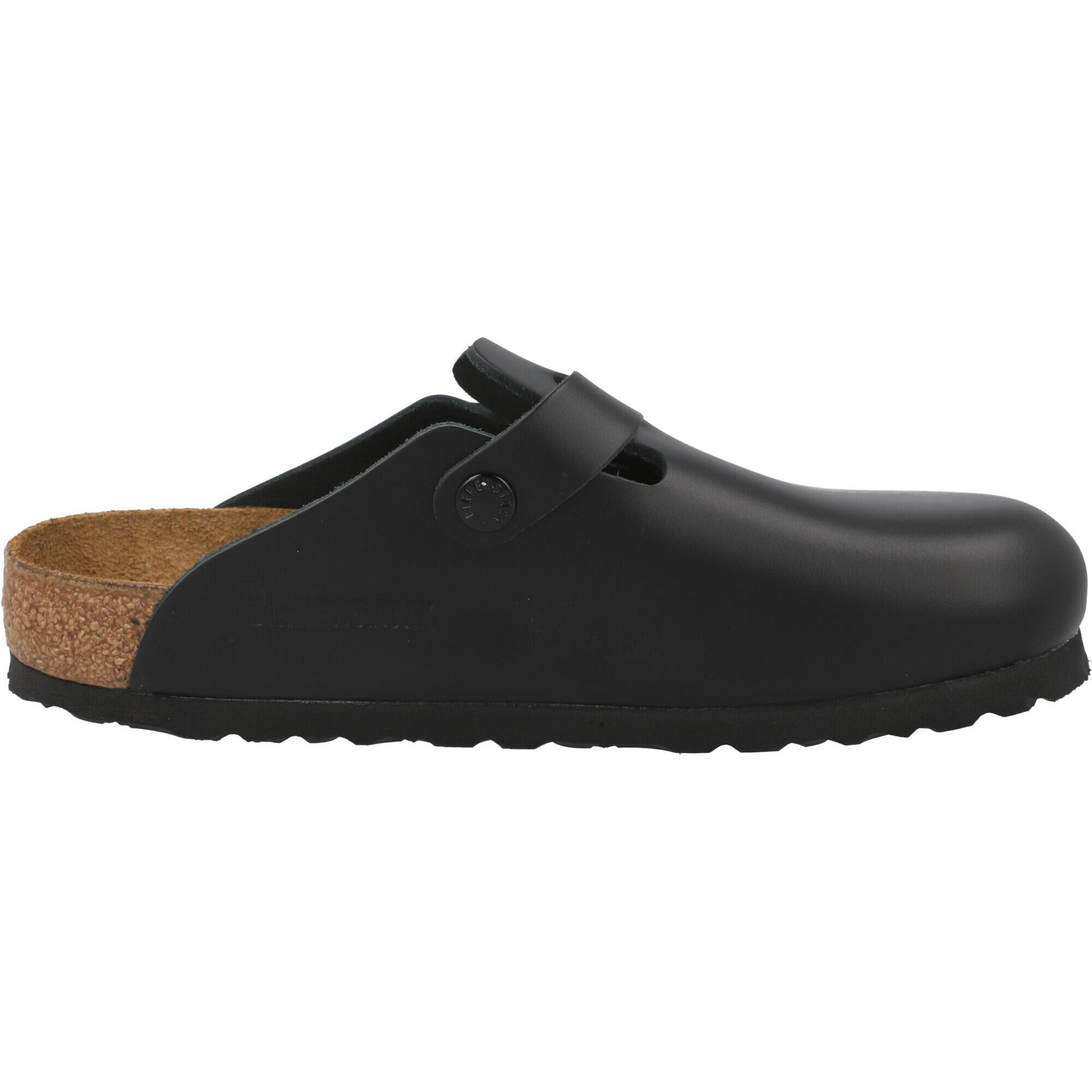 Birkenstock Boston Black Leather Clogs – Awesome Shoes